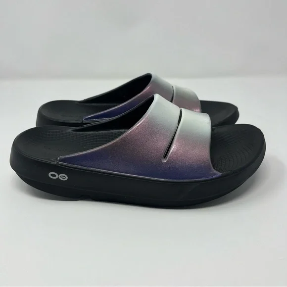 Oofas OOAHH Luxe Slide Sandals Frost Women’s Size 7 Recovery - Picture 2 of 9